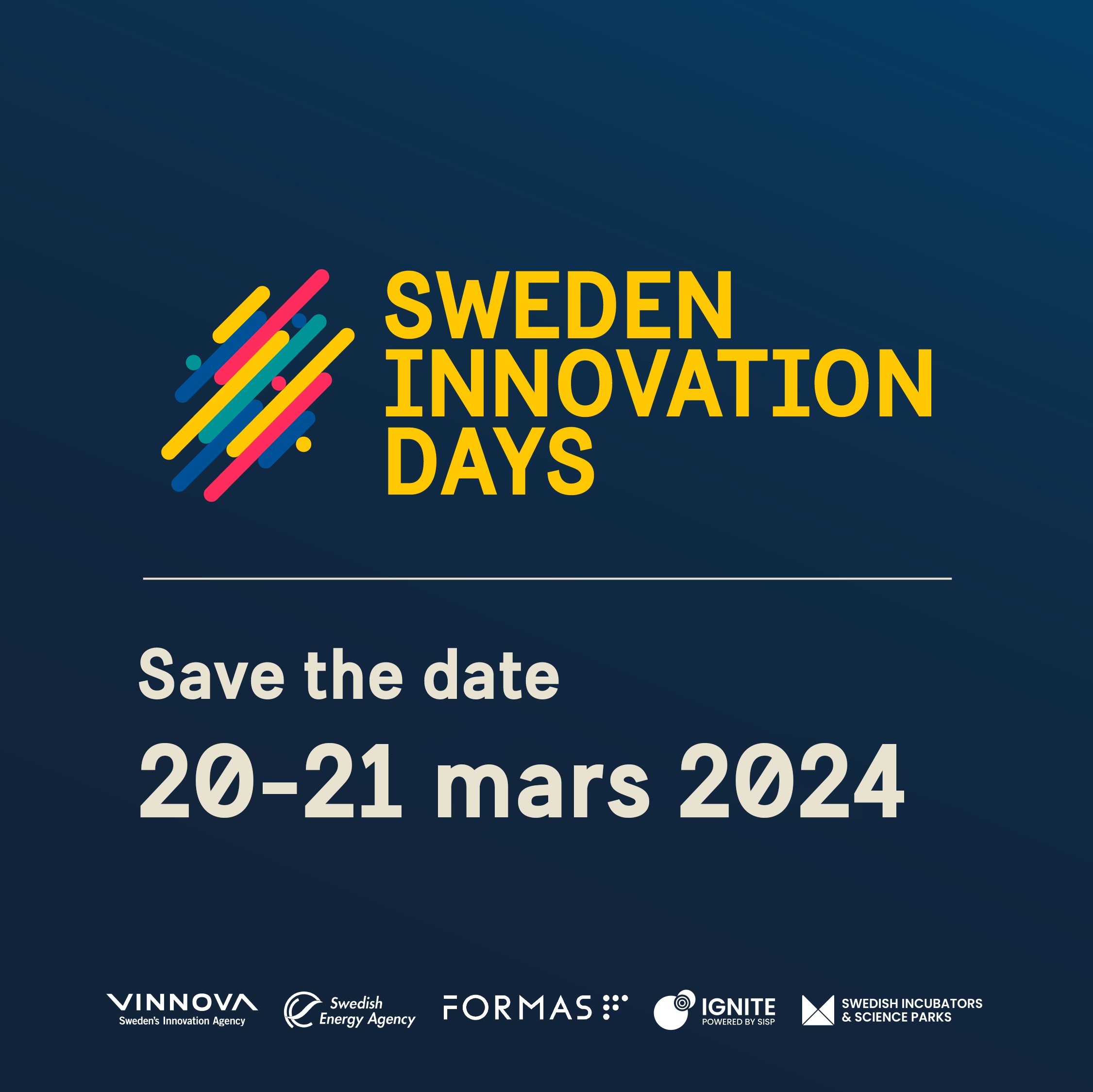 Sweden Innovation Days 20 21 Mars 2024 Vinnova   Save The Date 2024 