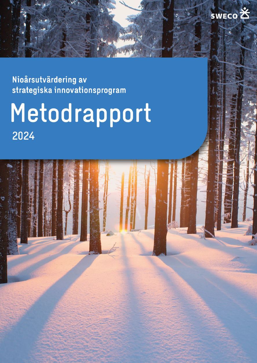 Book cover Nine-year evaluation of strategic innovation programs: Methodology report 2024