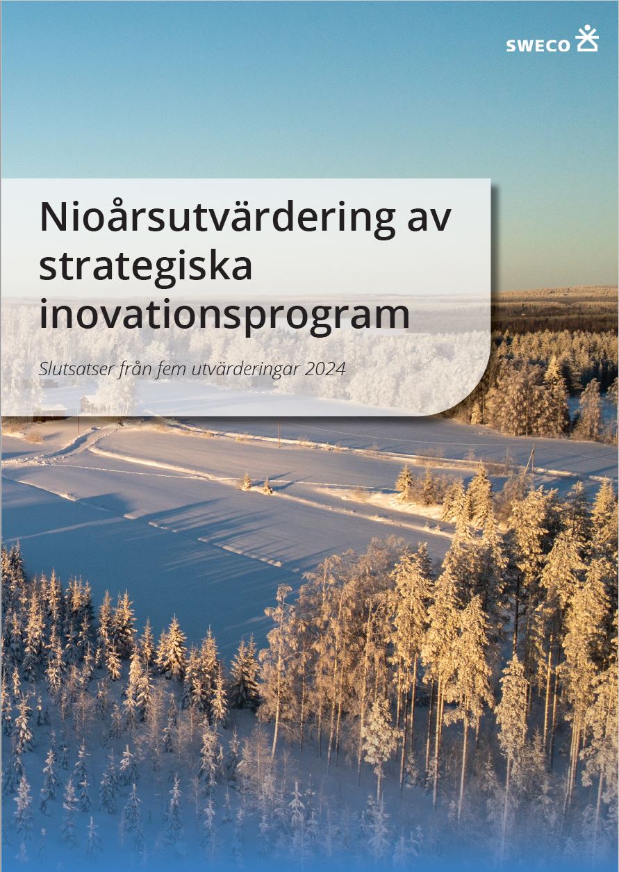 Book cover Evaluation shows clear effects of strategic innovation programs