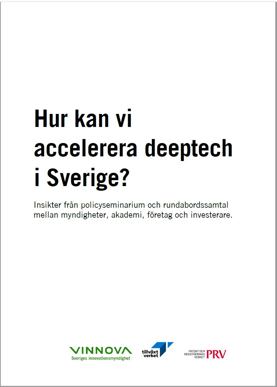 Book cover How can we accelerate deeptech in Sweden?