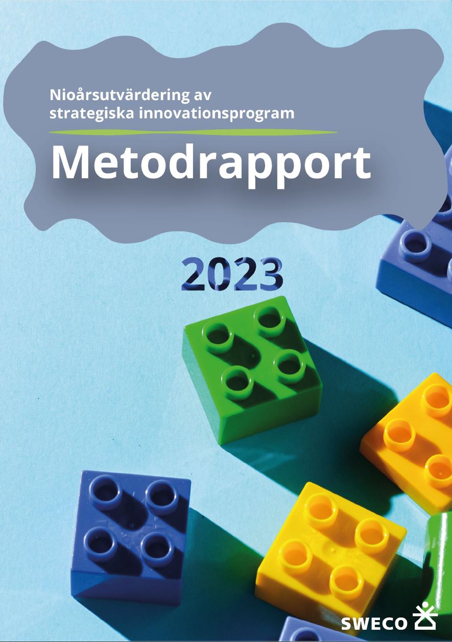 Bokomslag Nioårsutvärdering av strategiska innovationsprogram: Metodrapport 2023